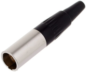 TA3-M Mini-XLR 3-pin male cable connector