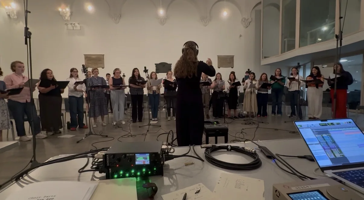 Choir session recorded with a SONOSAX SX-AD8+